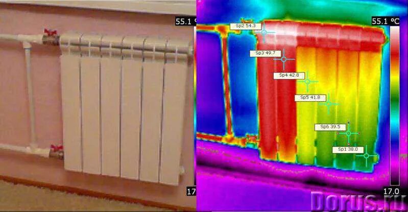 Почему не греет отопления. Радиатор отопления тепловизор. Батареи низ теплый верх холодный. Батарея не греет. Радиаторная батарея не греет.