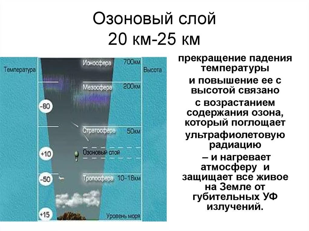 Озоновый слой располагается на высоте. Озоновый слой атмосферы. Атмосфера земли озоновый слой. Слои атмосферы. Наибольшее количество живых организмов сосредоточено на высоте