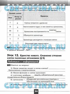 Решебник по биологии 5 класс