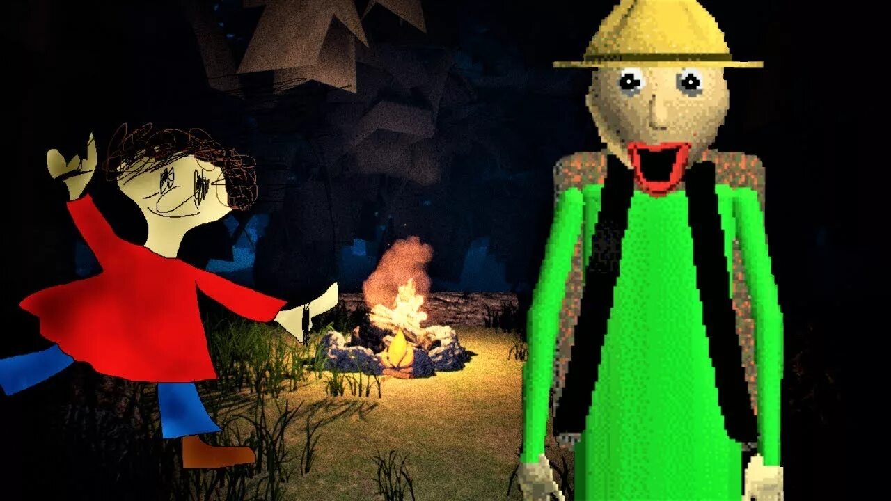 Baldis basics a little of everything. Baldi Basics Camping. Baldi's Unreal Basics (3d). Baldi's Basics Camping. Baldi's - field trip: Camping.