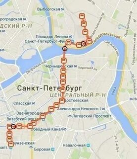 Троллейбус 6 маршрут на карте спб