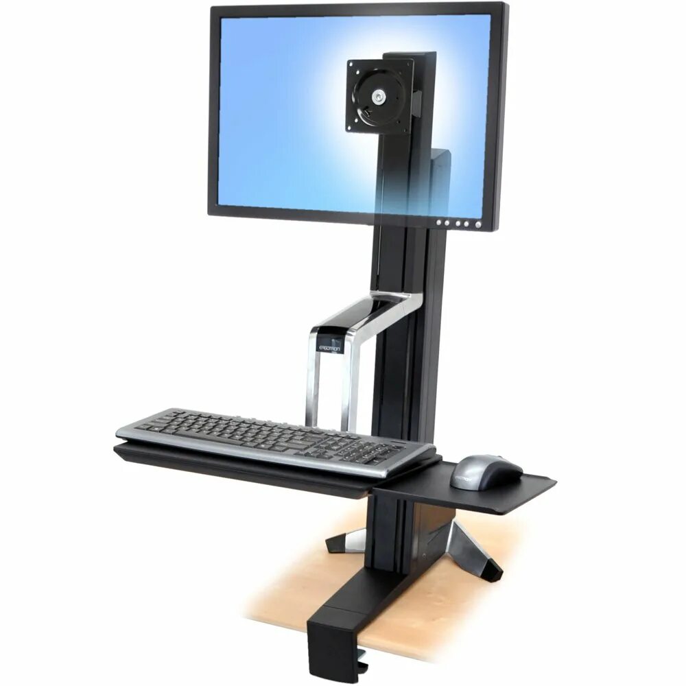 Монитор с регулировкой по высоте. Ergotron 45-405-026 workfit-lx. ergotron 1-800-383. кронштейн для монитора viewsonic. стойка для монитора.