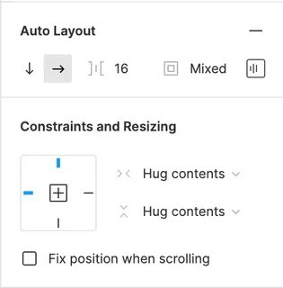 Figma layout
