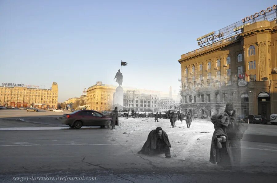 Время вол. Сталинград площадь павших борцов 1942. Волгоград Сталинград.