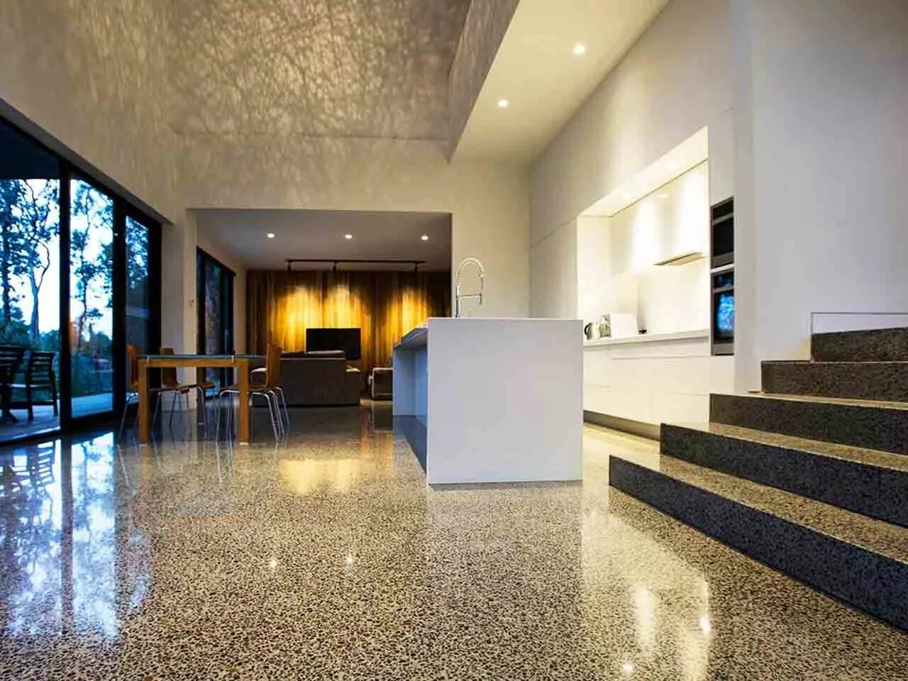 Concrete flooring