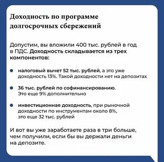 Долгосрочные сбережения граждан с 2024 года втб