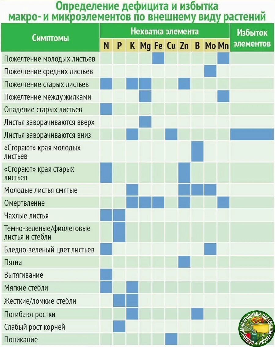 Таблица элементов для растений микро и макроэлементов. Избыток или дефицит микроэлементов у растений. Недостаток микроэлементов у растений таблица. Таблица недостатка и избытка микроэлементов у растений. Питание элемент воды