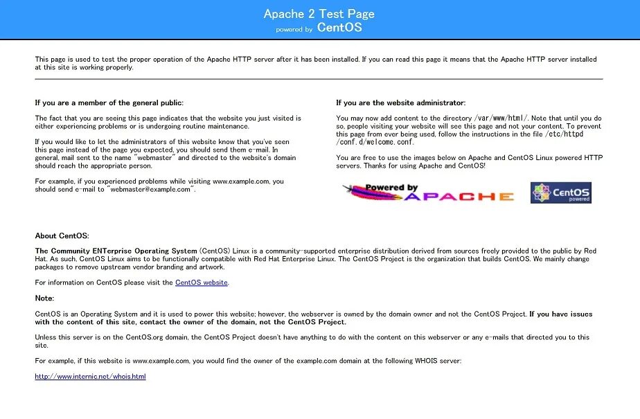 Apache server at port 443. Apache default page.