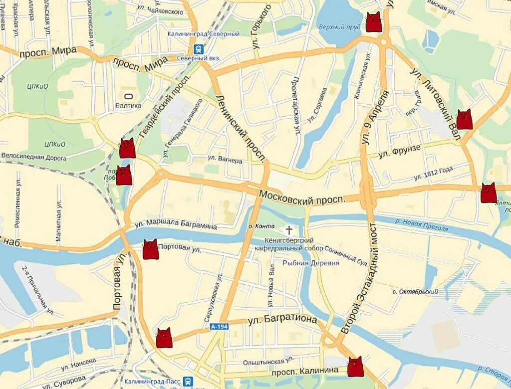 Как доехать до центра калининграда. Семь ворот калининграда на карте города. ворота калининграда на карте. центр калининграда на карте. карта центра калининграда с улицами и достопримечательностями.