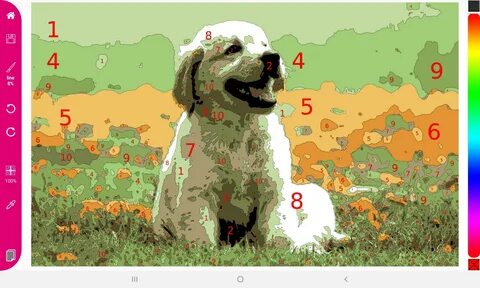 Paint the number