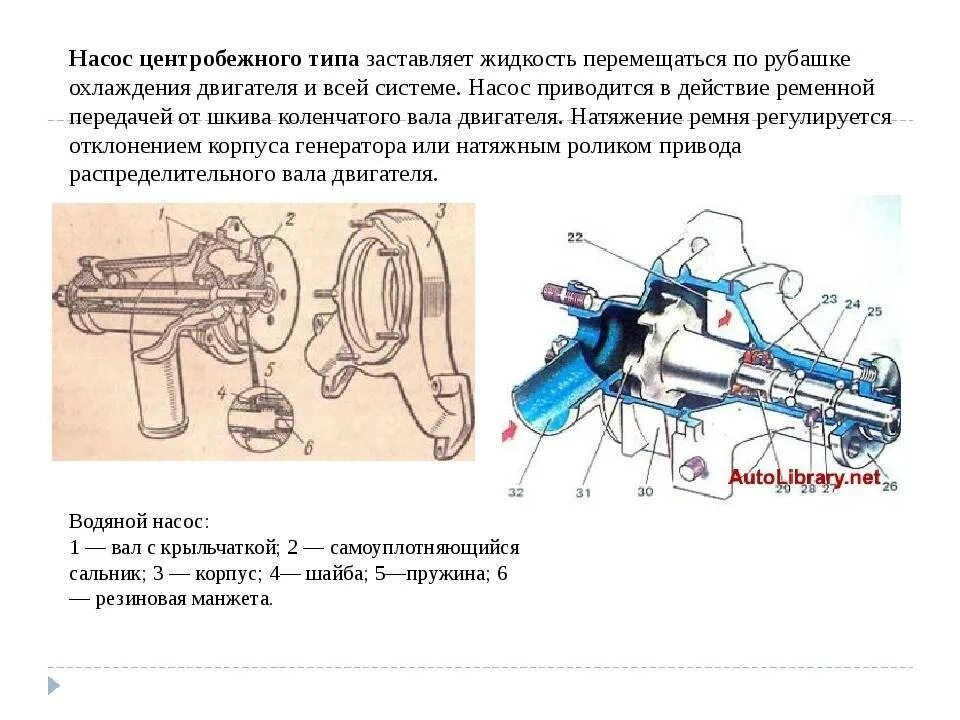 Сколько насосов в машине. Жидкостный насос системы охлаждения ДВС. Насос системы охлаждения (помпа). Центробежный насос системы охлаждения двигателя д - 243. Конструкции насосов для охлаждения ДВС.