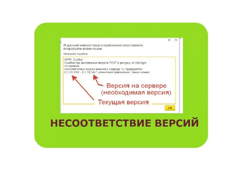 1с несоответствие типов. Ошибка чистый сервер файл клиента. 1с обновить и запустить. Несоответствия версии клиента 1с. Ошибка при запуске 1с.