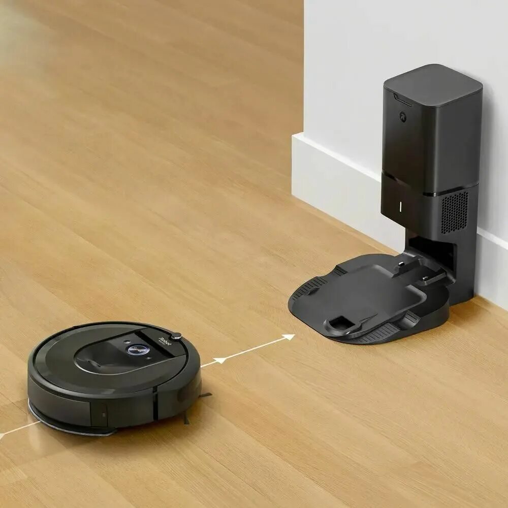 Робот пылесос отъезжает от зарядки. Робот-пылесос irobot roomba i7. пылесос irobot roomba i7. пылесос irobot roomba i7 plus. irobot roomba i7.