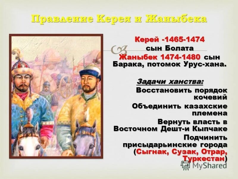 Первым ханом стал. Жанибек-Хан 1474 1480. Основатели казахского ханства. Хан узбек презентация. Абулхаир Хан узбекское ханство.