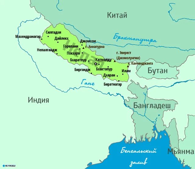 К какой стране относится непал. Непал на карте. непал страна на карте. где находится непал.