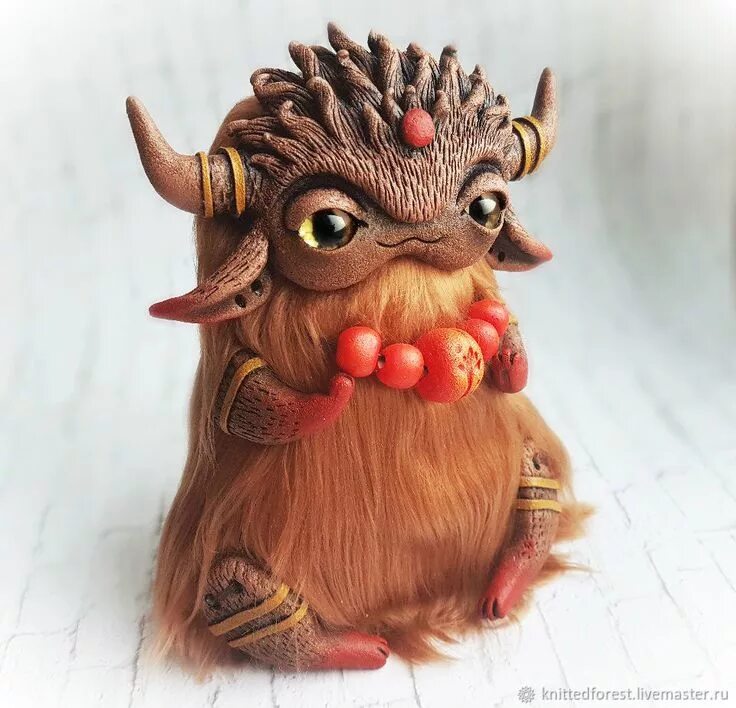 Смешанная техника игрушки мех глина. Книттед Форест. Необычные авторские игрушки. Зверюшки из полимерной глины и меха. Мифические существа из полимерной глины.