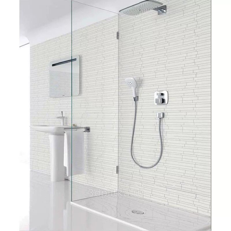 Встроенный смеситель для душа с лейкой. Hansgrohe PURAVIDA 41503000. PURAVIDA Hansgrohe душевой набор.