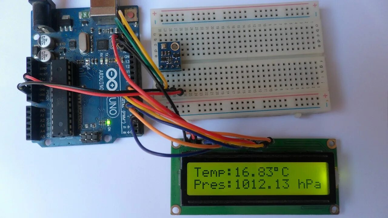 Bmp arduino. Метеостанция ардуино LCD 1602. Arduino метеостанция 1602. Метеостанция на ардуино bmp280 LCD 1602. Барометр на ардуино bmp280.