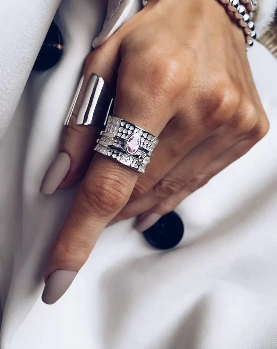 J. Слейв браслет из стразами. Итальянская коллекция луна браслет серебро. Кольцо с крутящимся механизмом. Arme jewellery украшения.