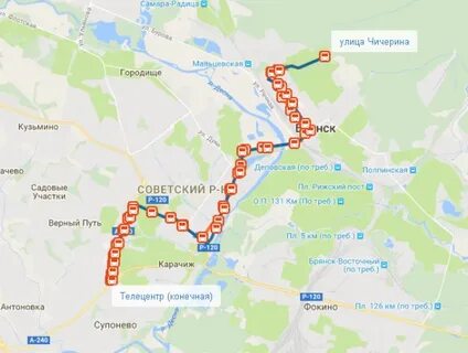 35 маршрутка брянск остановки