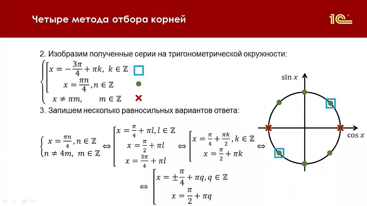 1 корень из 3 на окружности