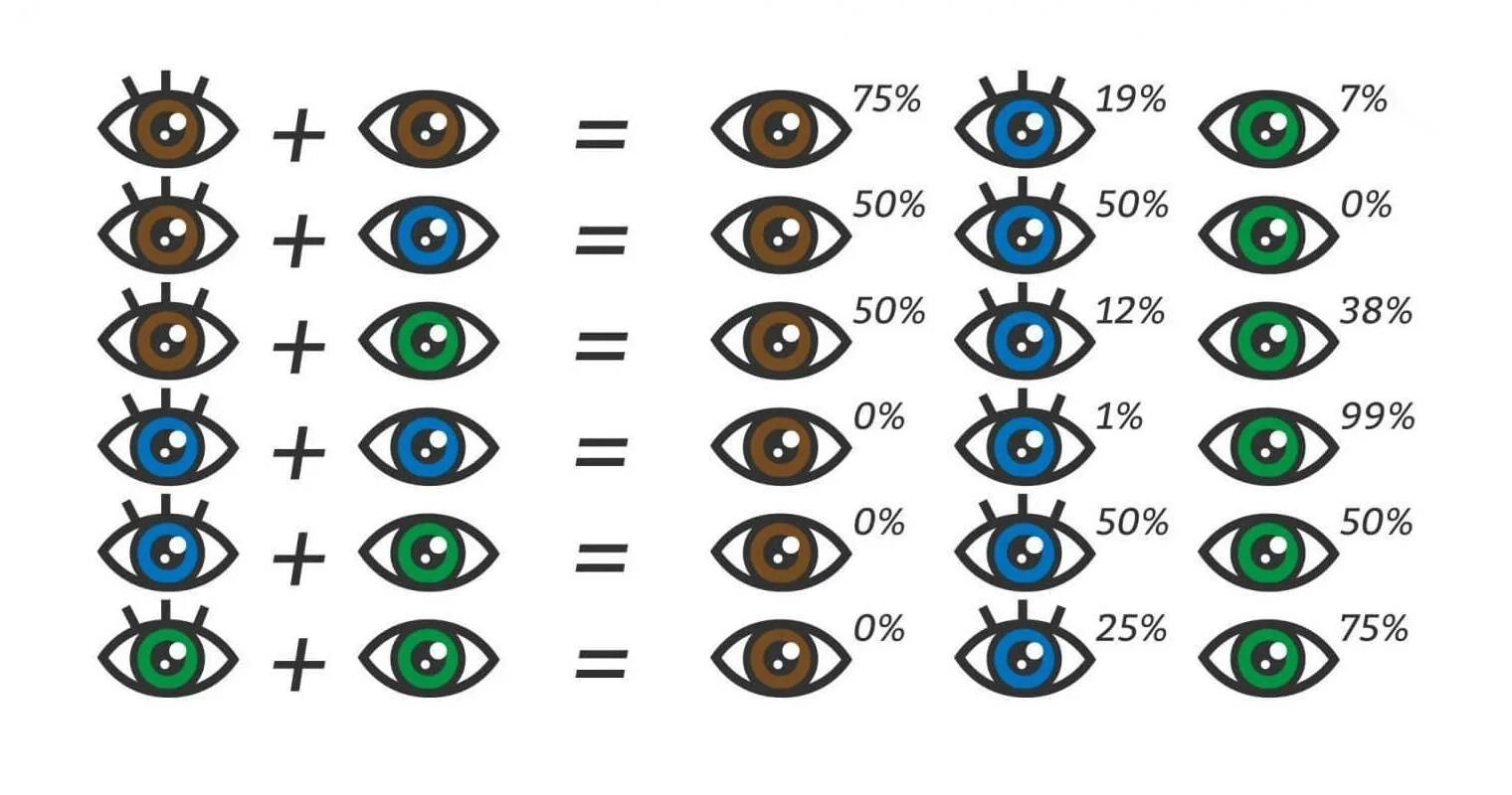 Какие глаза будут у кареглазых родителях. Таблица цвета глаз у ребенка. Цвет глаз генетика. Наследственность цвета глаз. Генетика цвет глаз наследование.