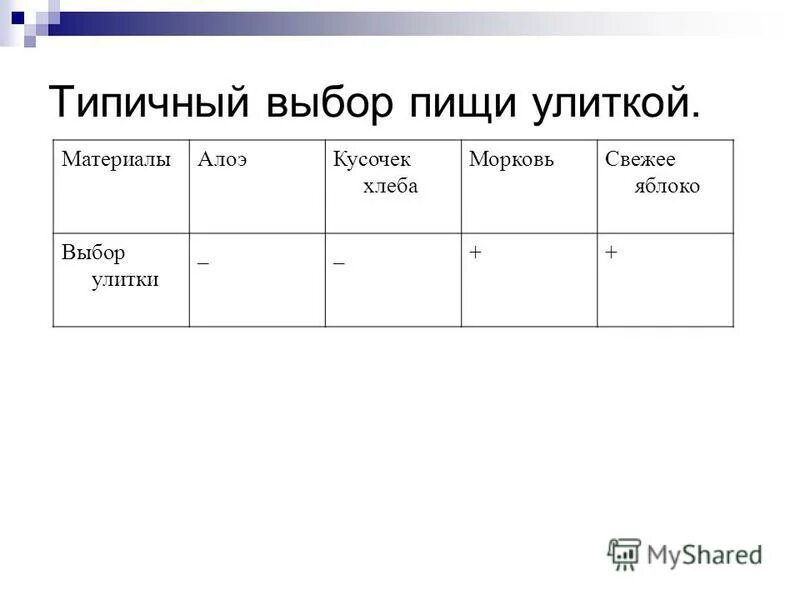 типичный выбор