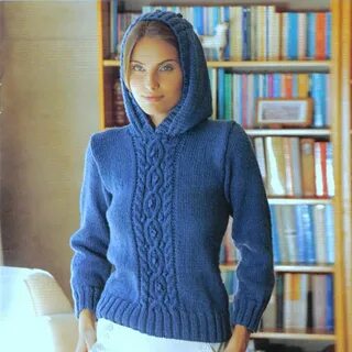 Связать капюшон спицами для связанной кофты