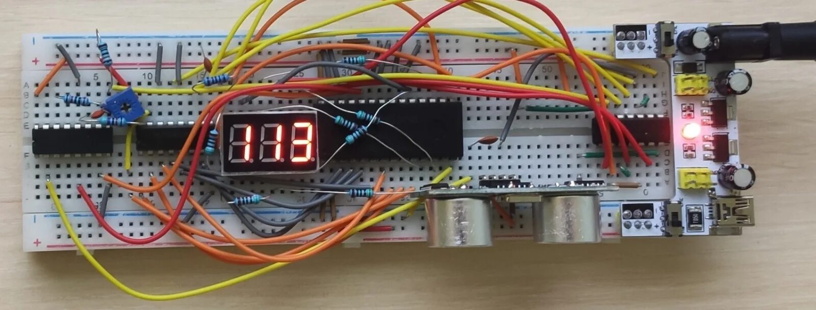 Программирование работы датчика расстояния