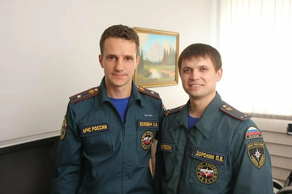 Пожарные офицеры. ГУ МЧС Новосибирск.