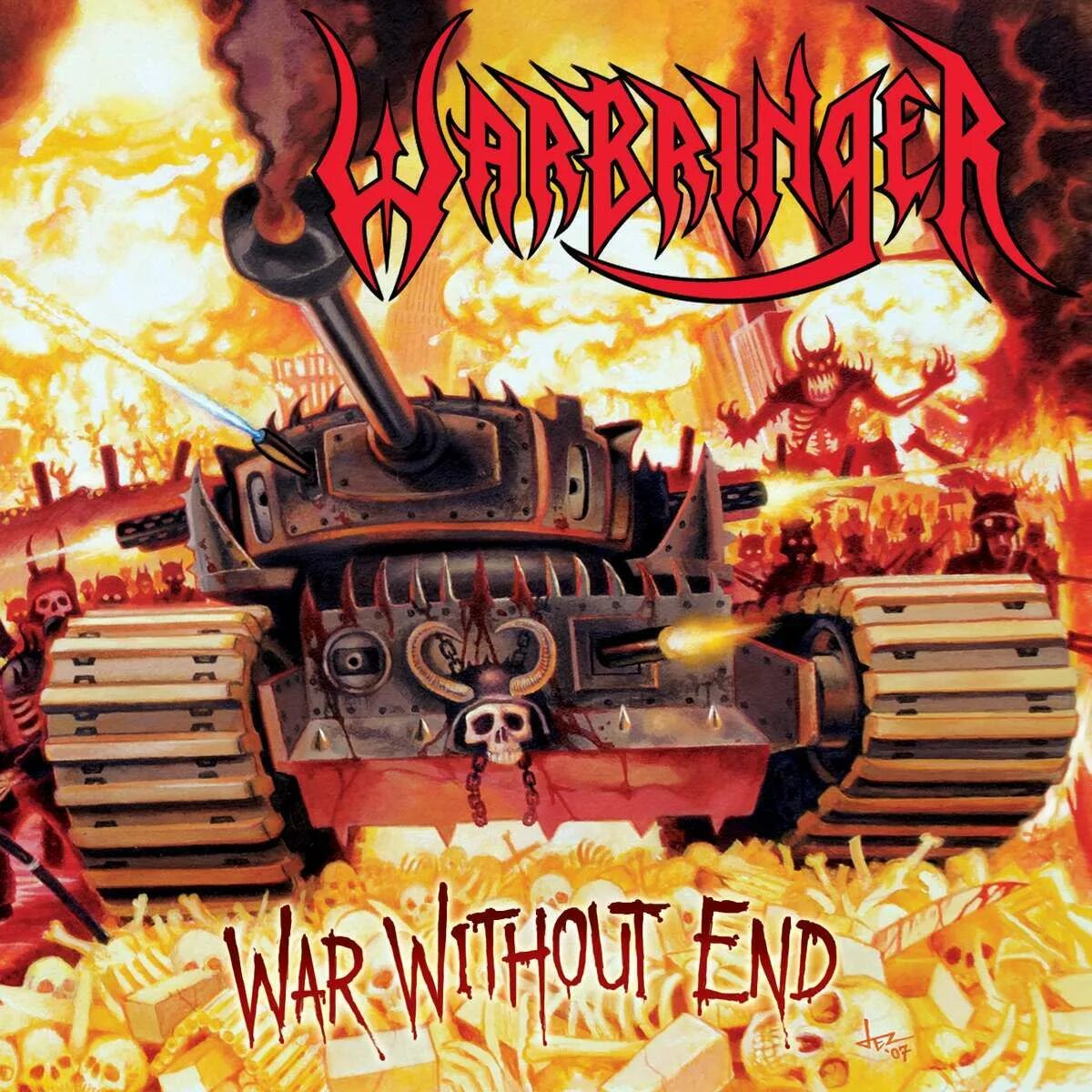 Without wars. Warbringer 2017. Рок группа Warbringer - logo.