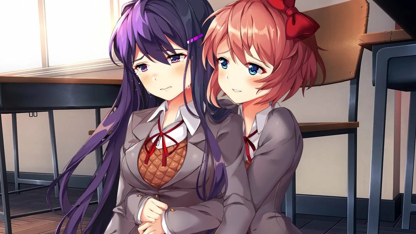 Доки доки плюс на русском. Юри ддлк плюс. doki doki literature club. doki doki plus. yuri ddlc+.