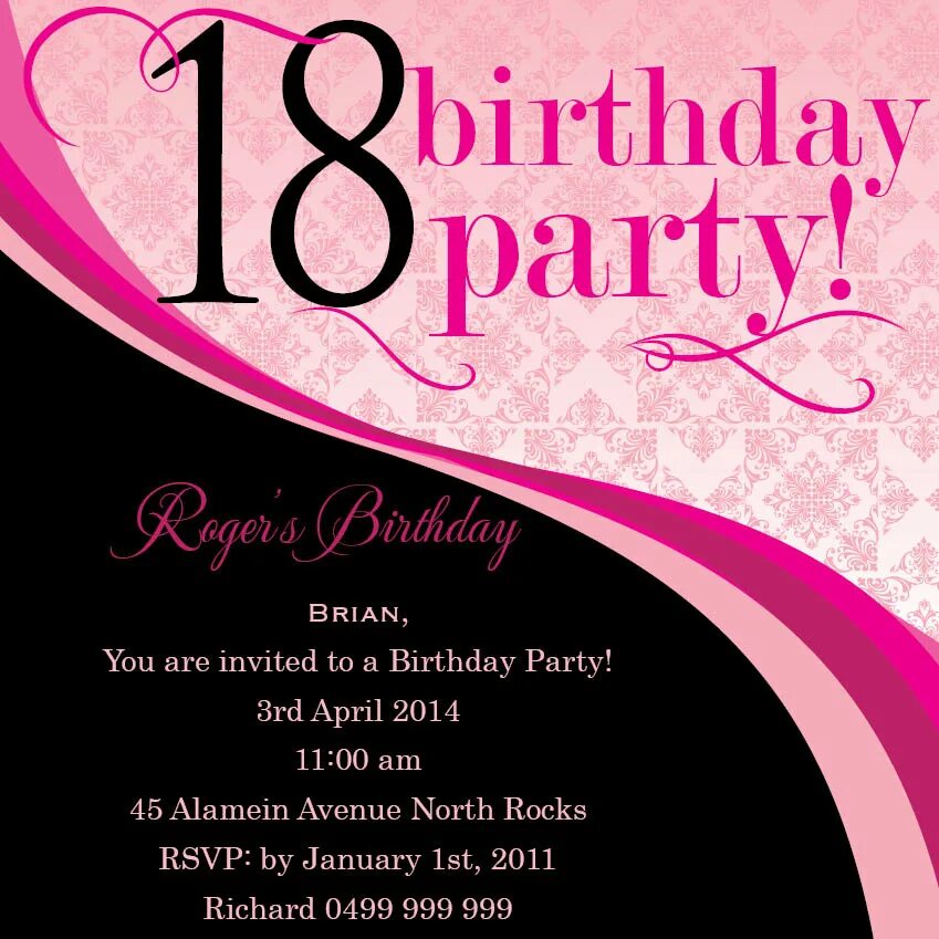 De invite i