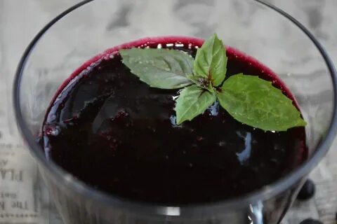 Желе из черники