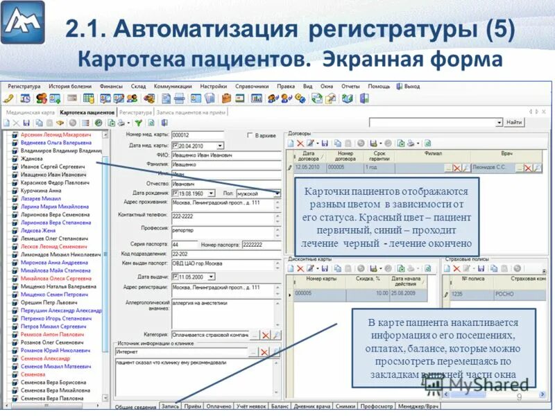 Сайт медицинская регистратура