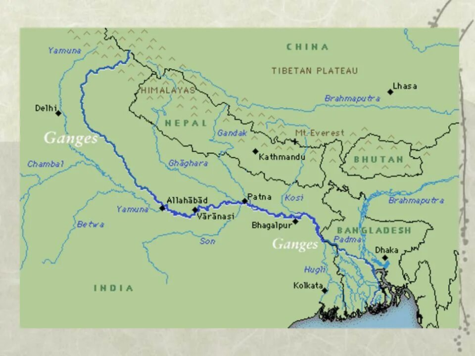 Где берет начало река дунай. Бассейн реки Брахмапутра. Река ганг и Брахмапутра на карте. Притоки реки ганг на карте. Река Брахмапутра в Индии.