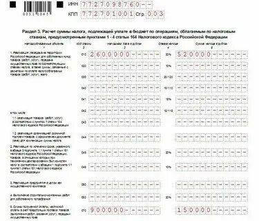 Форма декларации по ндс 3 квартал 2024