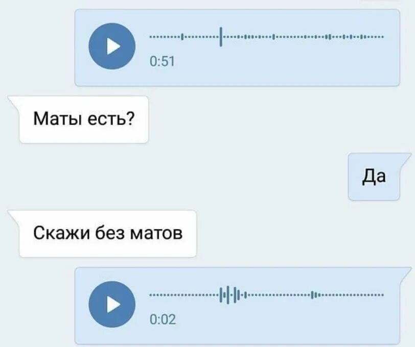 Как сказать я сообщение