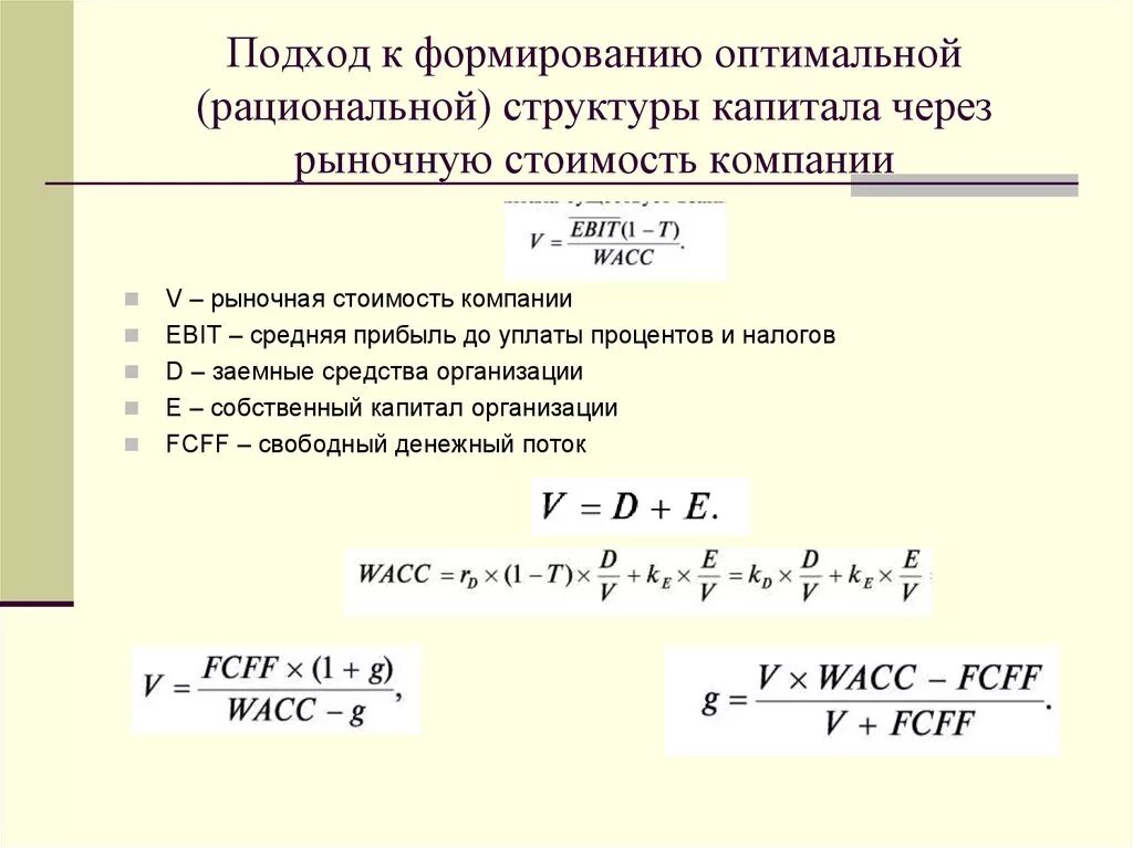Формирование структуры капитала предприятий. Оптимальная структура капитала формула. определение оптимальной структуры капитала. подходы к формированию структуры капитала. теории структуры капитала.