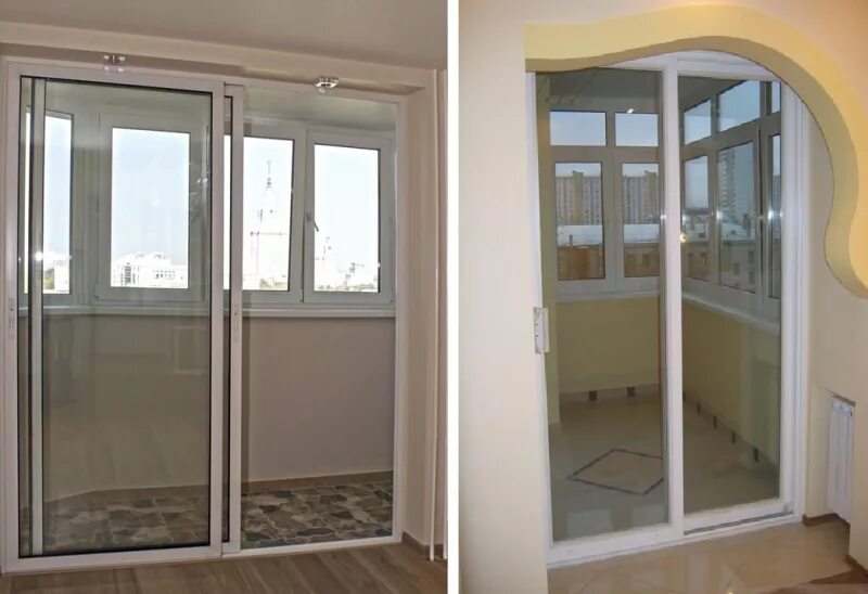 Раздвижные пластиковые двери для балкона купить в Москве с установкой Holdis