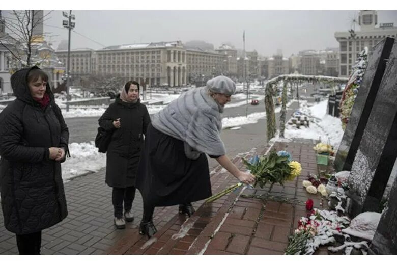 Вдовы на украине. Марш вдов в Киеве.