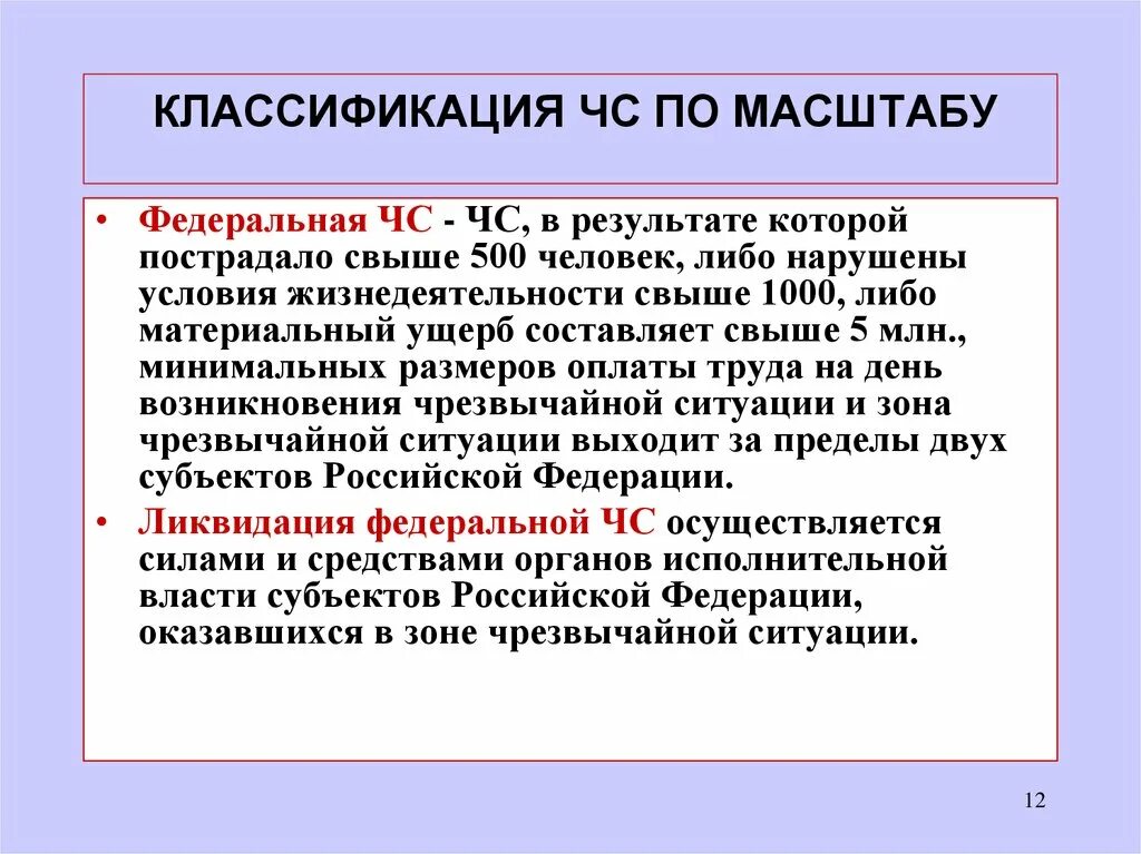 Чрезвычайная ситуация федерального масштаба