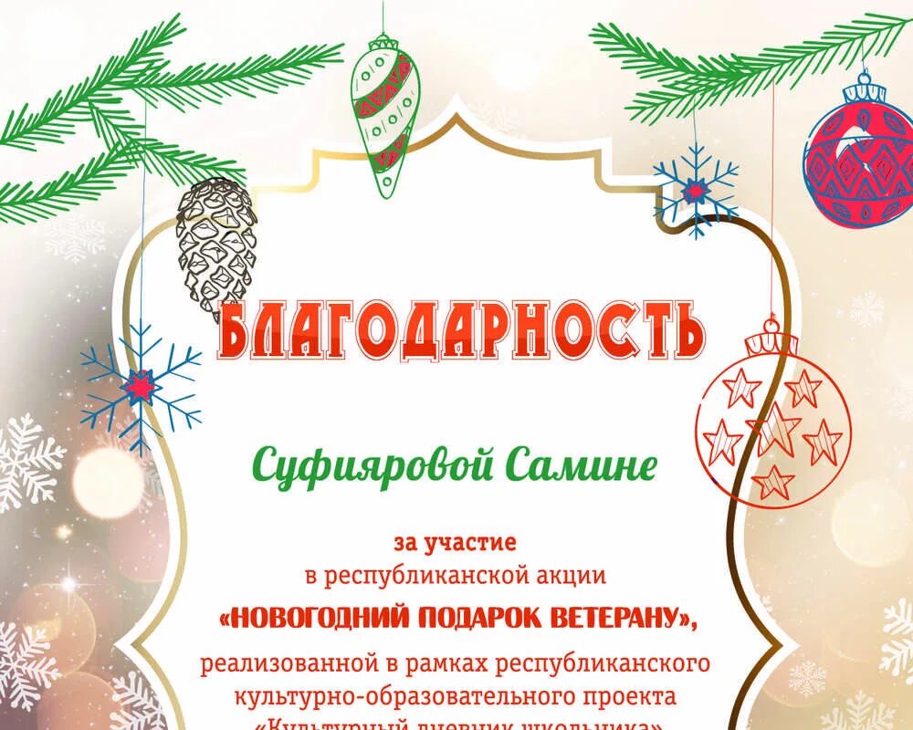 слова благодарности за проведение новогоднего праздника