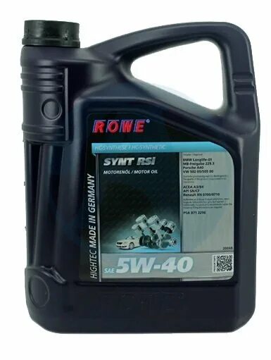 Rowe Synt RS 5w40. Масло Rowe 5w40 Hightec Synt 5-40. Rowe Hightec Synt RS 5w-40. Rowe RSI 5w40. Купить моторное масло rowe