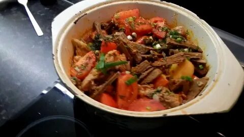 Мясо по абхазски с овощами