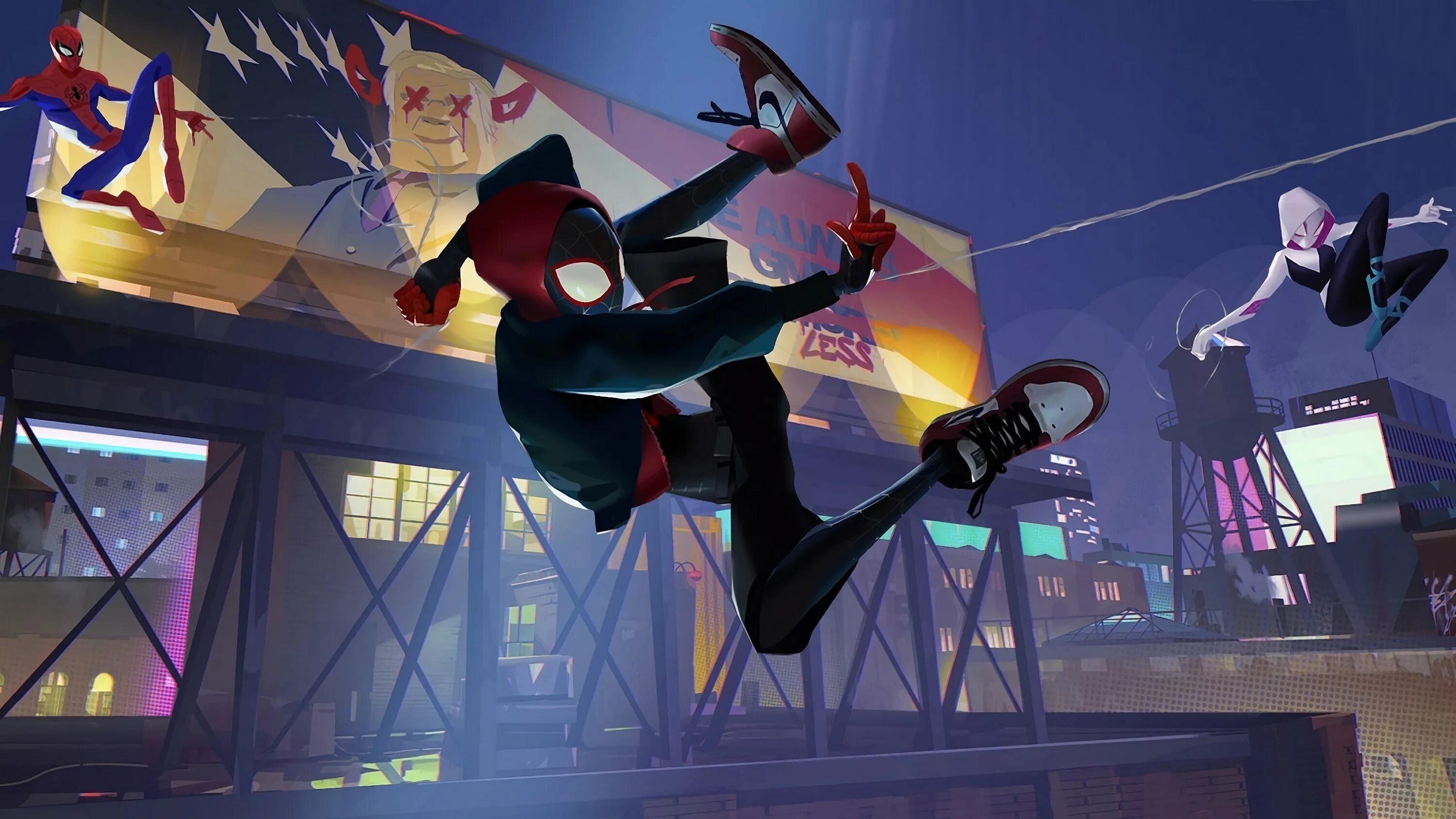 Spider gwen across the spider