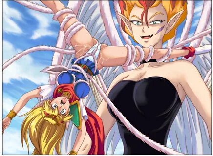 magical princess, akazukin chacha, bandage, harpy, suspension.