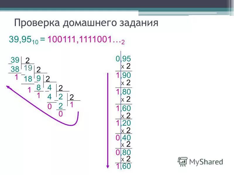 1000110 в десятичную. 1000110 в десятичную