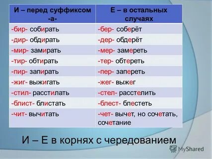 Когда пишется корень бир