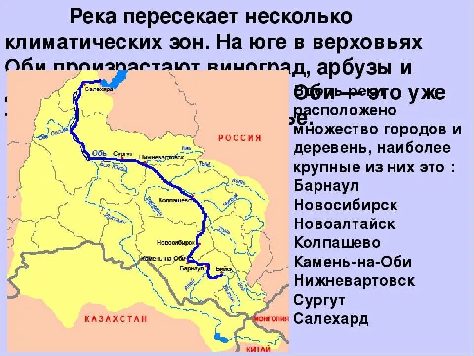 Бассейн реки Обь. Бассейн реки Иртыш. Притоки Оби на карте. Главные притоки Оби.